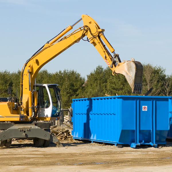 are there any restrictions on where a residential dumpster can be placed in Trilby Florida